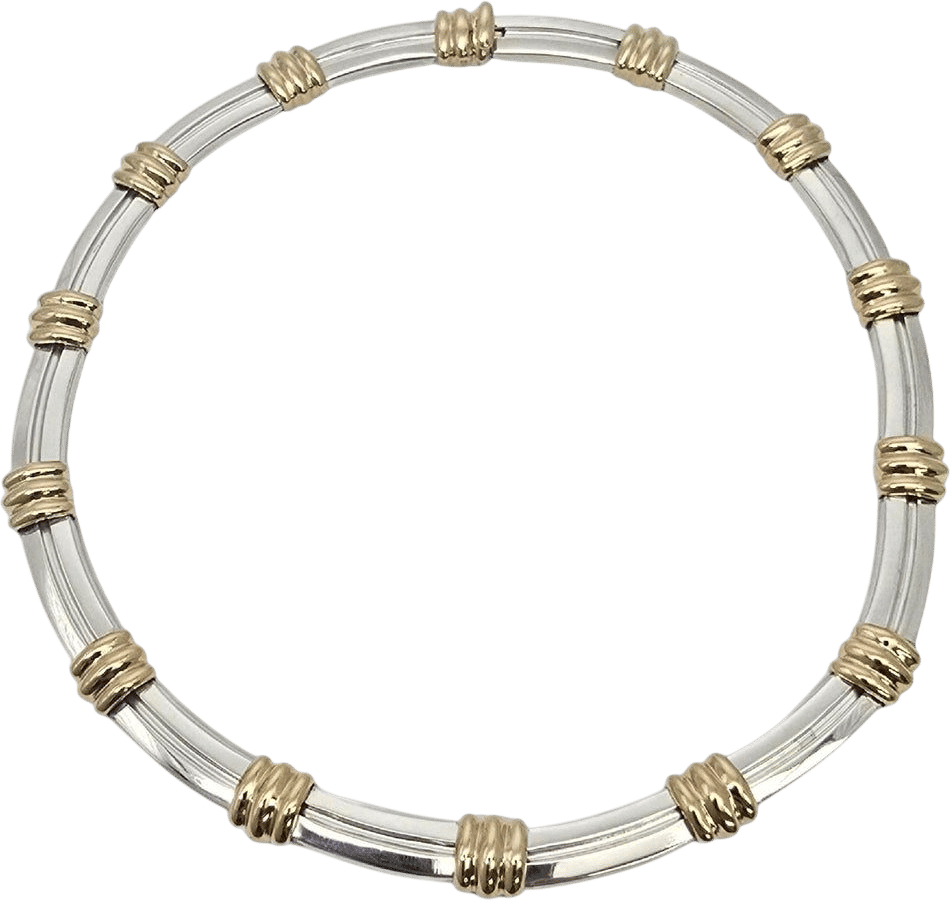 Atlas Sterling Silver and 18K Gold Necklace
