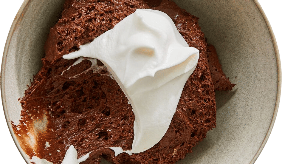 NYT Chocolate Mousse with berries and flaky sea salt