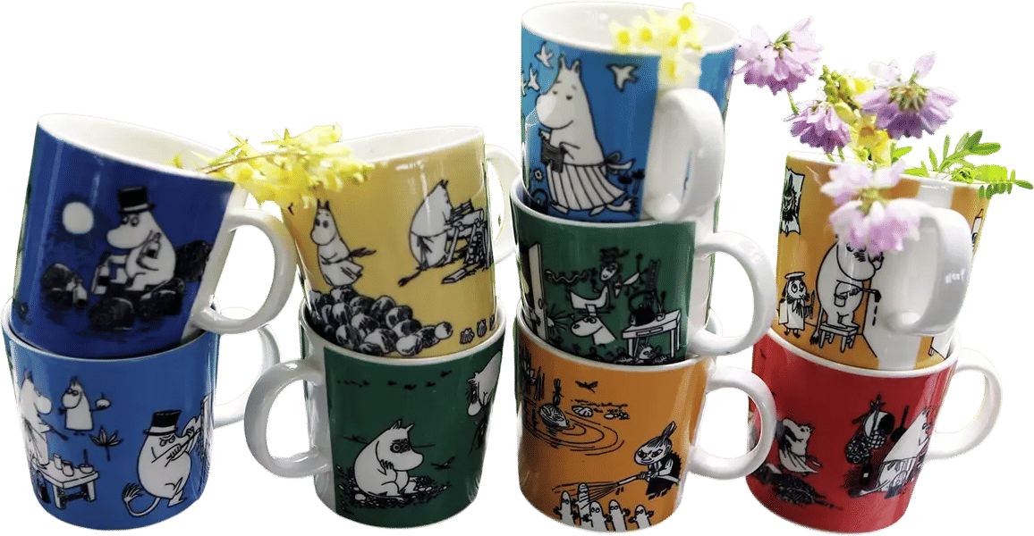Muumimukit Rahaksi Moomin Mugs, Bowls and Plates