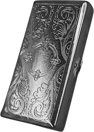 Silver cigarette holder as a wallet
