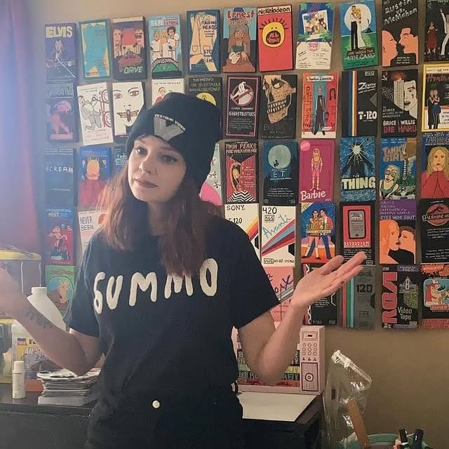 VHSGIRL Woodblock Paintings and Prints