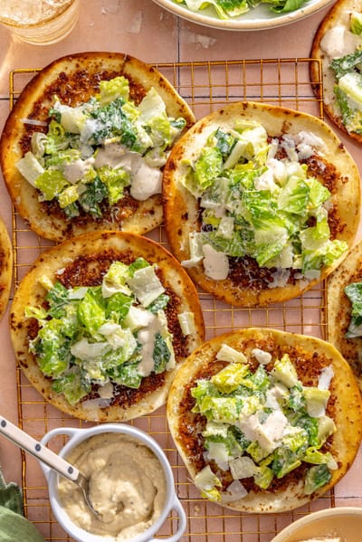 Chicken Caesar Smash Tacos Recipe