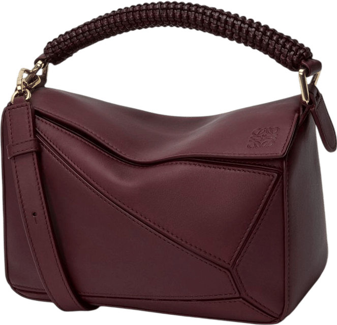 Small Puzzle bag in smooth calfskin and nappa lambskin Red