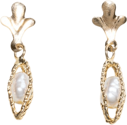 100 Ways Vintage Pearl Drop Earrings
