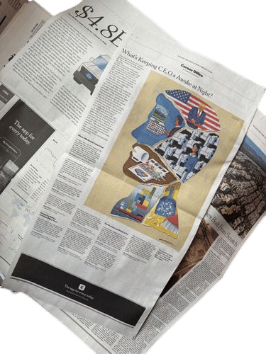 the newspaper