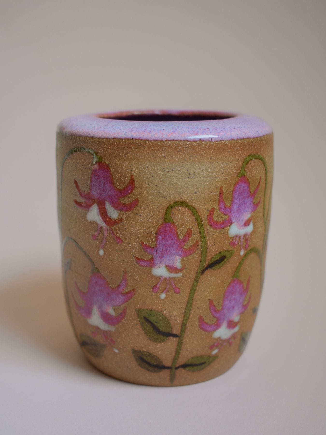 Rumble Pottery Fuchsia Flower Travel Mug