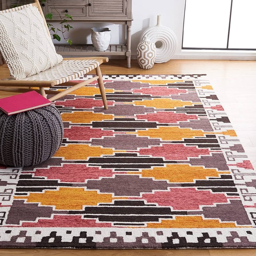 Safavieh Rodeo Drive Area Rug - 5' x 8', Black & Rust (RD913Z)