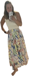 Rosie Assoulin x Target Pleated Poplin Madras Midi Skirt