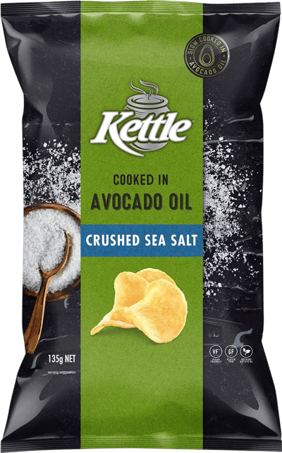 Kettle Chips Cooked in Avocado Oil with Crushed Sea Salt