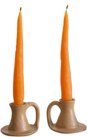 Carrot Taper Candles