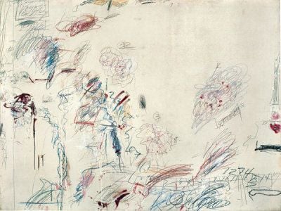 Cy Twombly Framed Print from SF MoMA