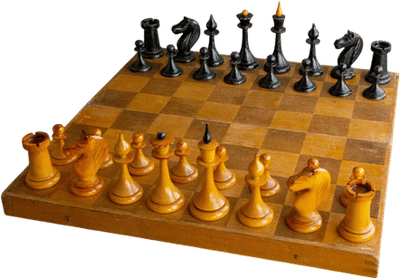 Vintage Wooden Chess Set