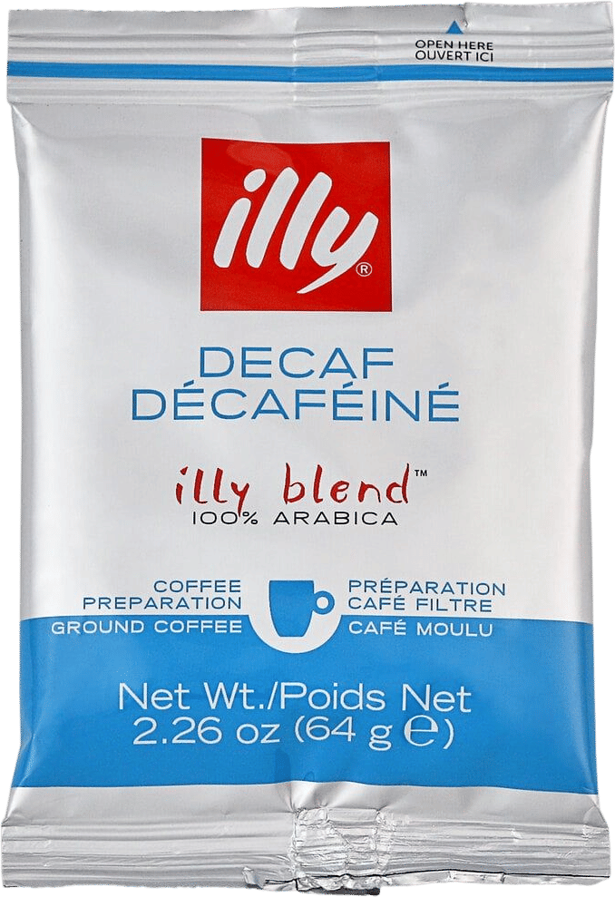 Decaf Illy coffee packets