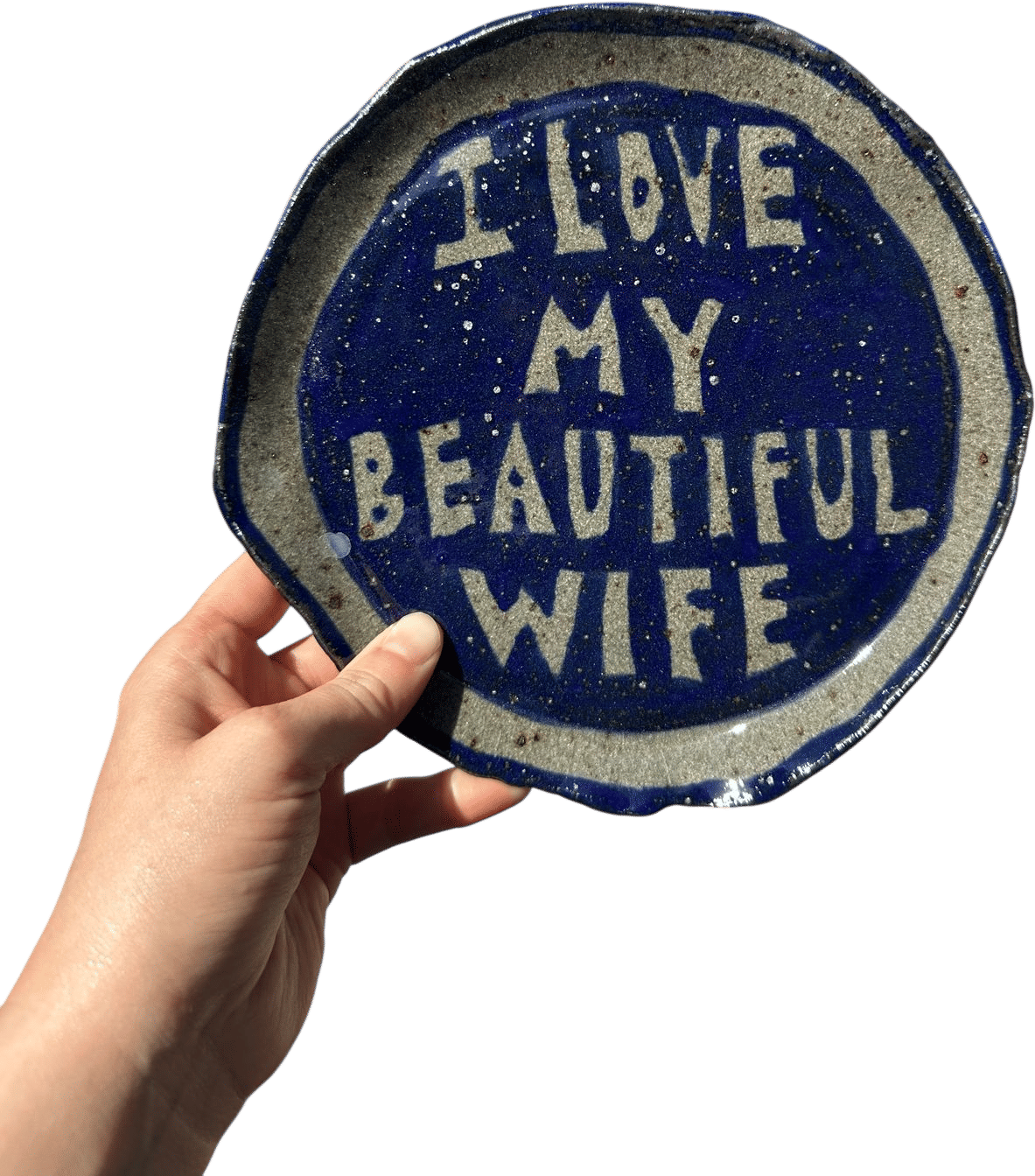 I Love My Beautiful Wife Plate