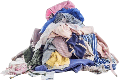 repurposing old clothes into rags