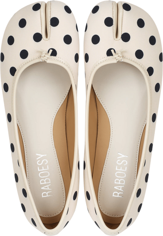Polka Dots Tabi Ballet Flats