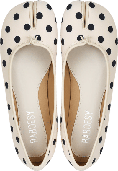 Polka Dots Tabi Ballet Flats