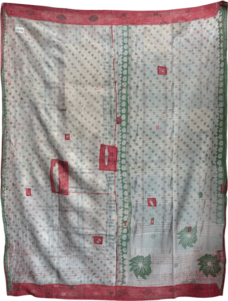 Old Indian Vintage Cotton Kantha Quilt Handmade Gudari Indian Bedcover Throw - Etsy