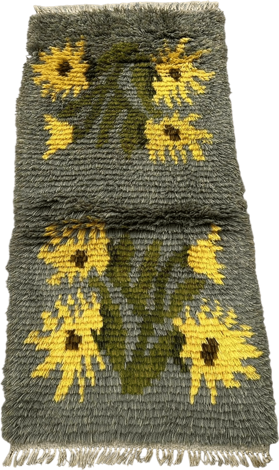 Vintage Sunflower Rya Rug