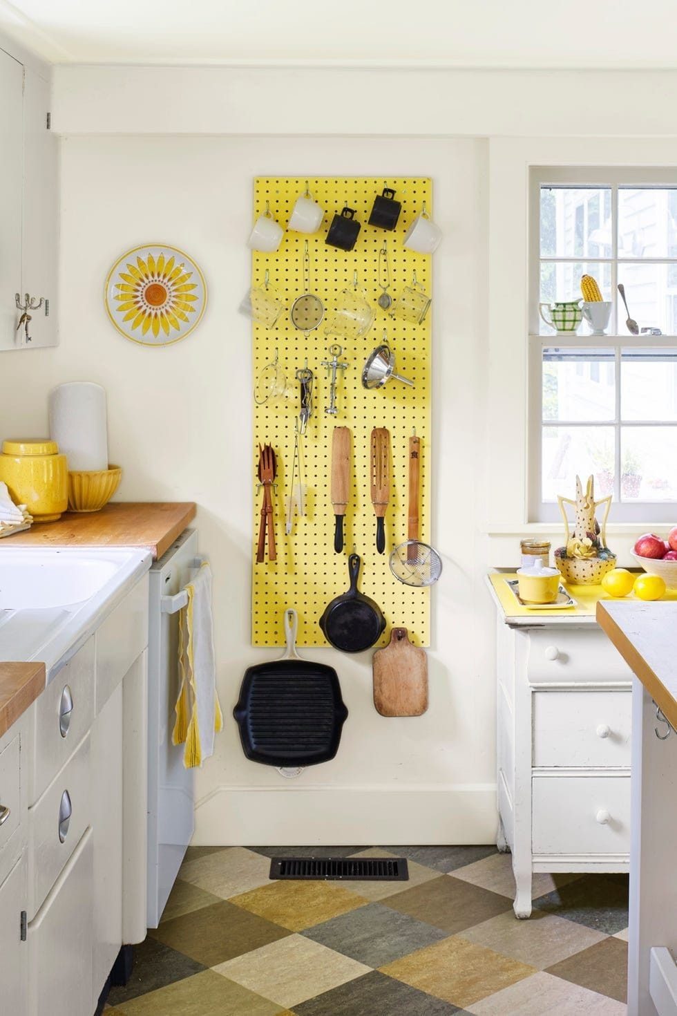 Paint a Pegboard Yellow 