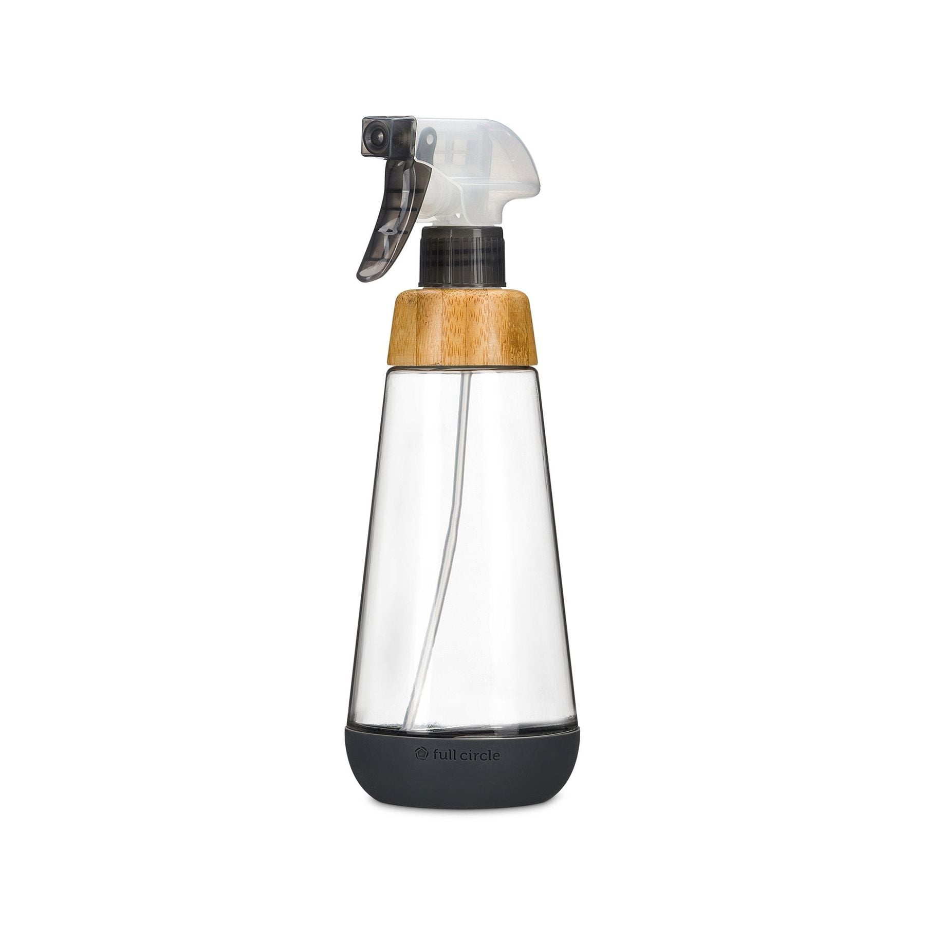 A spray bottle filled with water