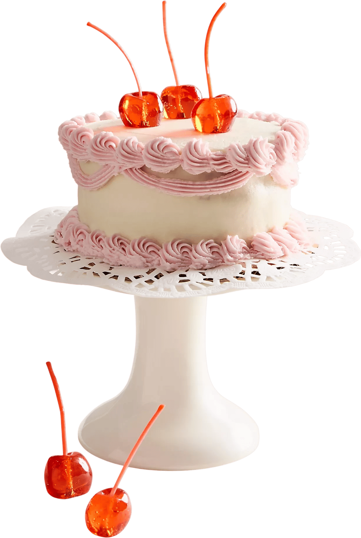 Cherry jelly candles