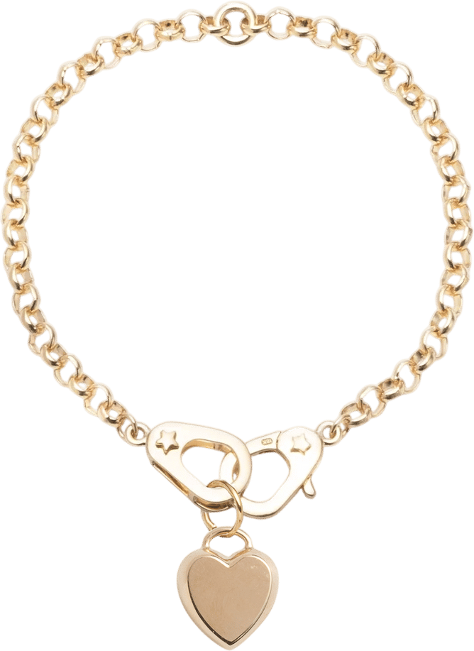True Love Heart Ingot Medium Belcher Bracelet