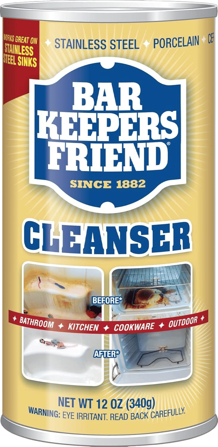 Amazon.com: BAR KEEPERS FRIEND Powdered Cleanser 12-Ounces (1-Pack)'] : Health & Household