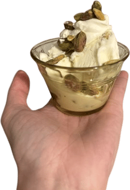 Adding Unsweetened Whipped Cream to Ice Cream