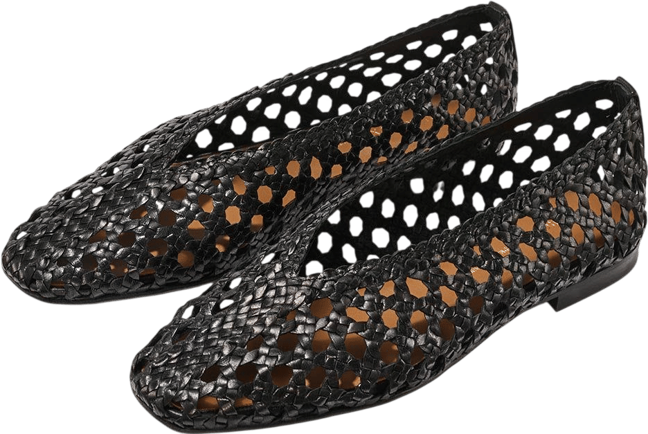The Woven Paz - Black Woven Leather