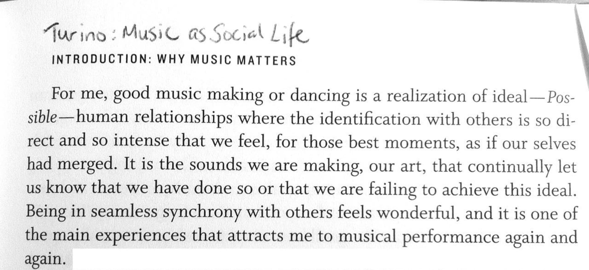 Playing music with friends