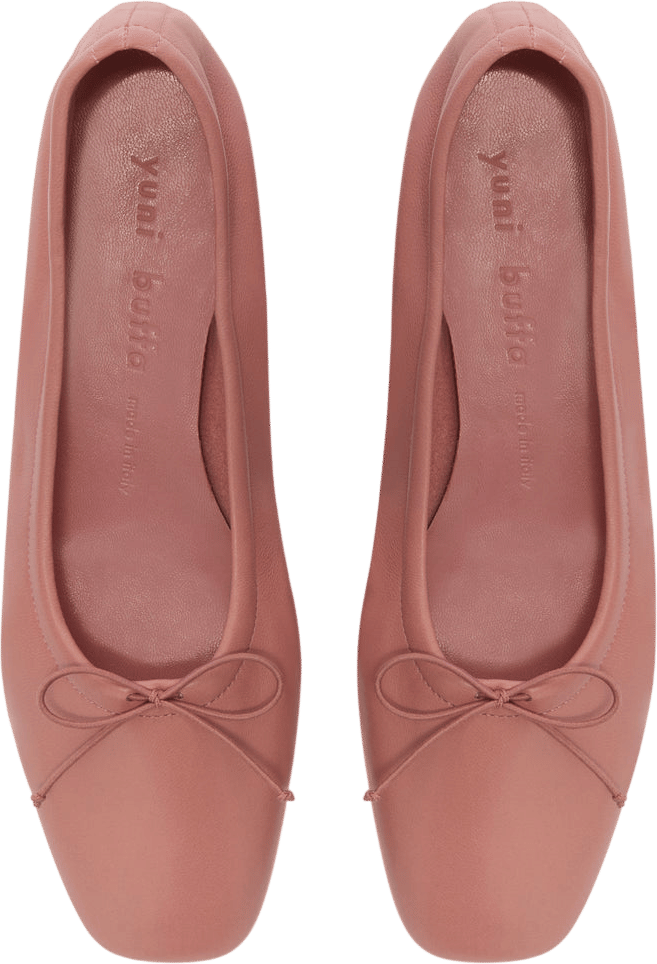 Yuni Buffa Pia Ballerina Flat in Rosey Pink