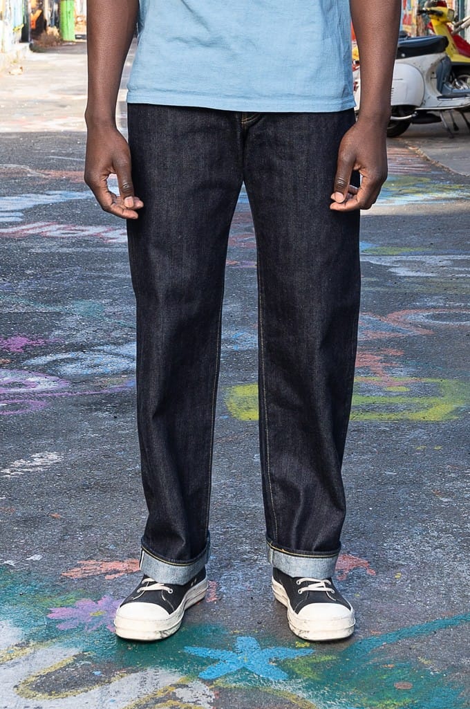 Flat Head 14.5oz Left Hand Twill Denim Jeans - FN-D111 - Wide Leg