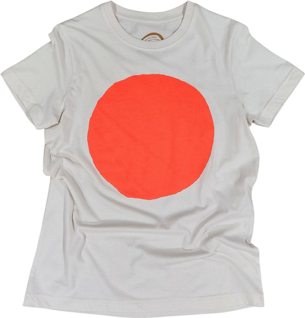 All Roads Circle Tee - Safety Orange - Organic Cotton