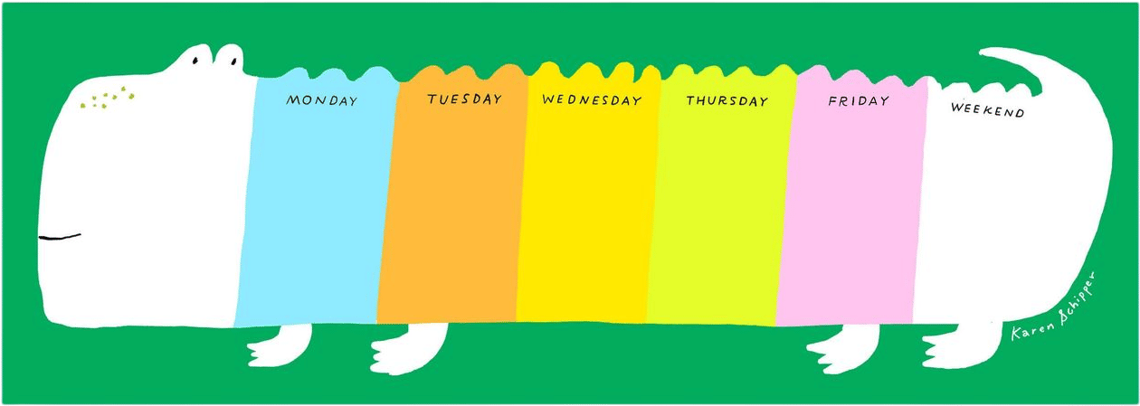 Callie Crocodile Weekly Desk Planner