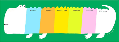 Callie Crocodile Weekly Desk Planner