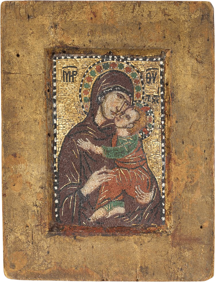 Byzantine Portable Icon of the Virgin and Child