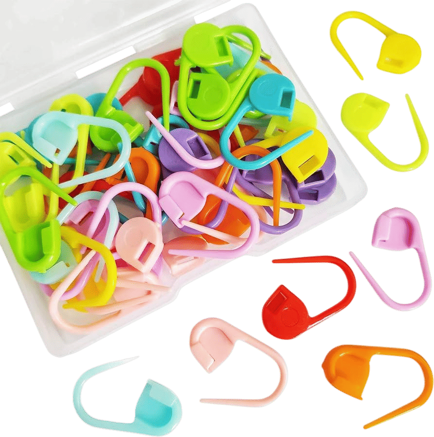 50 Pcs Colorful Knitting Markers Crochet Clips