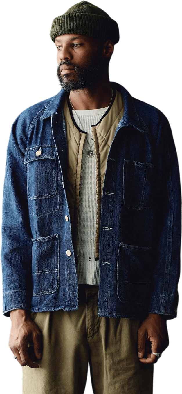 Mill Valley Raglan Jacket in Indigo
