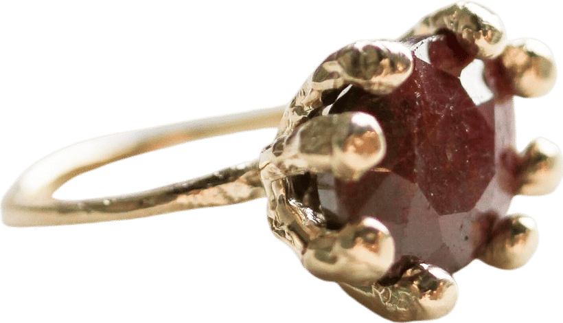 JP OVAL BERRY SAPPHIRE XL PRONG RING