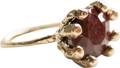 JP Oval Berry Sapphire XL Prong Ring