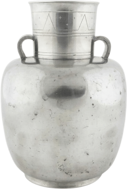 1930s Polished Pewter Vase by Folke Arström