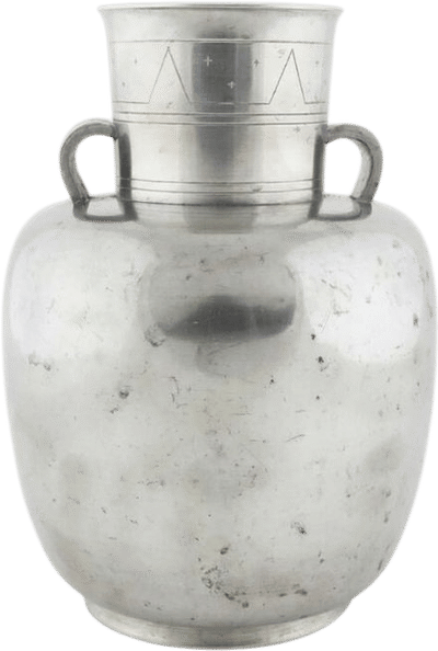 1930s Polished Pewter Vase by Folke Arström