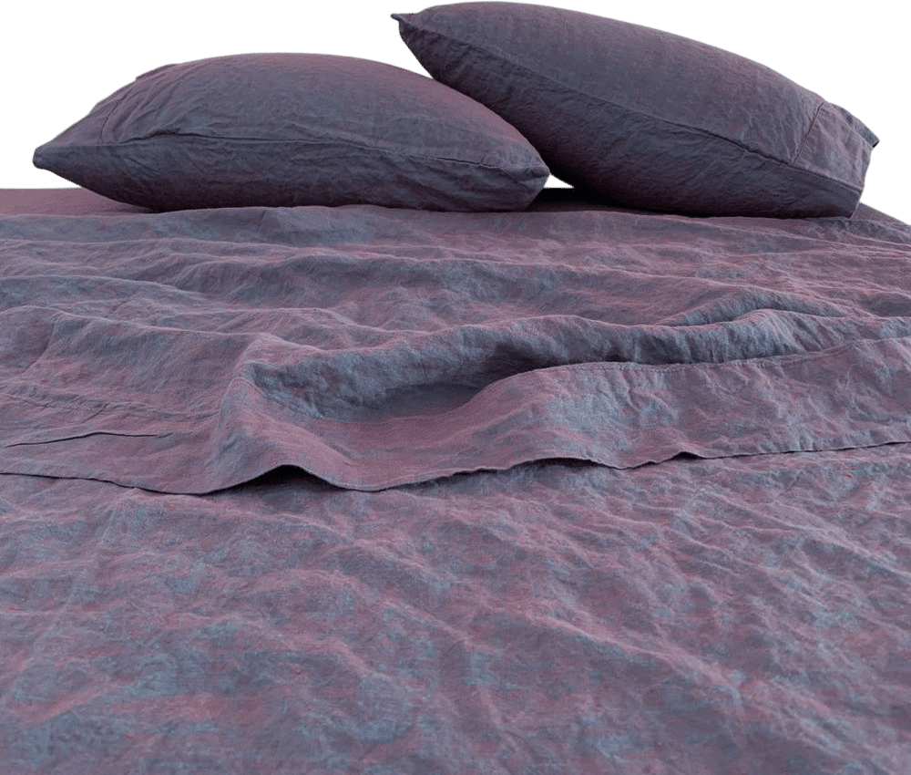 Copper Plum Linen Sheet Set