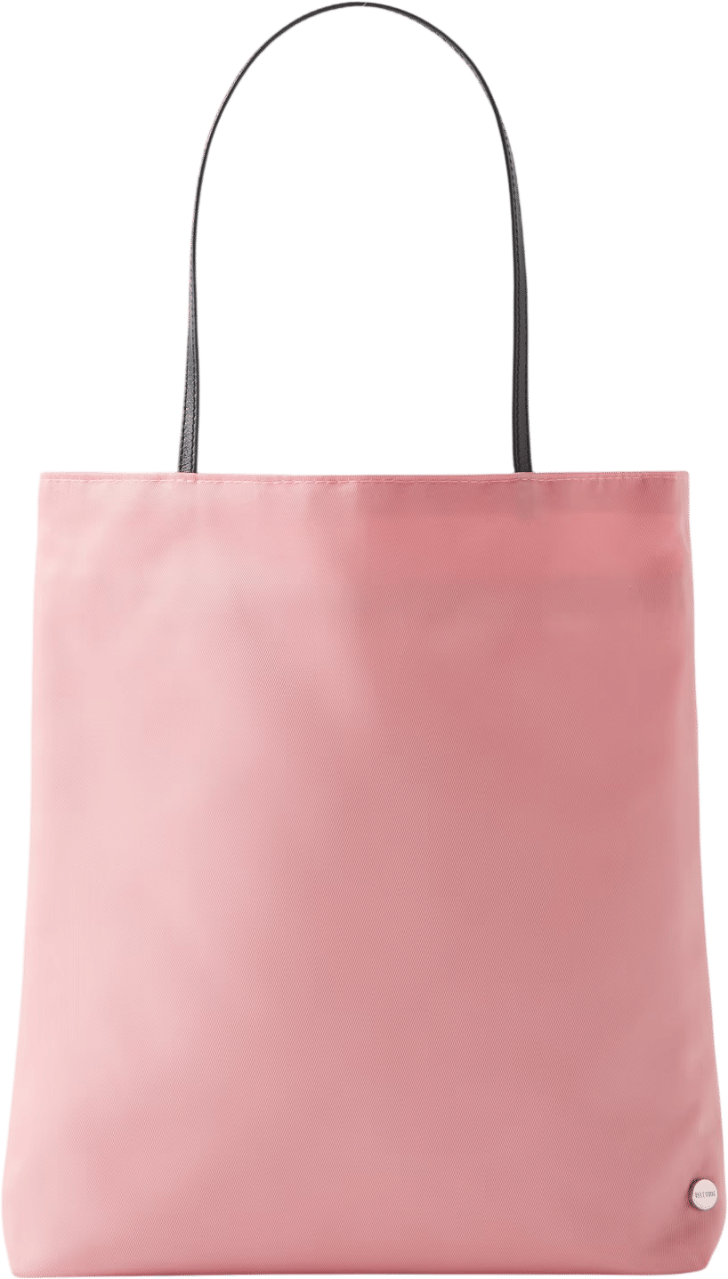 Thea Leather-Trimmed Satin-Shell Tote Bag