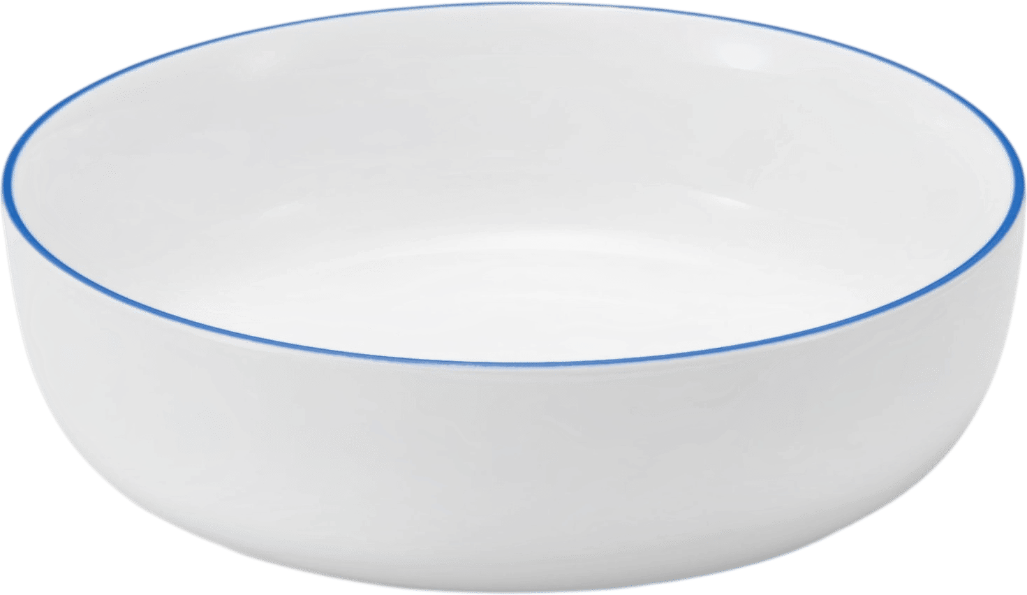 Muji Everyday Tableware Bowl - Blue Stripe, Large