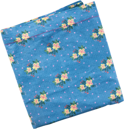 Mix & Match Cotton Flat Sheet - Blue Nora