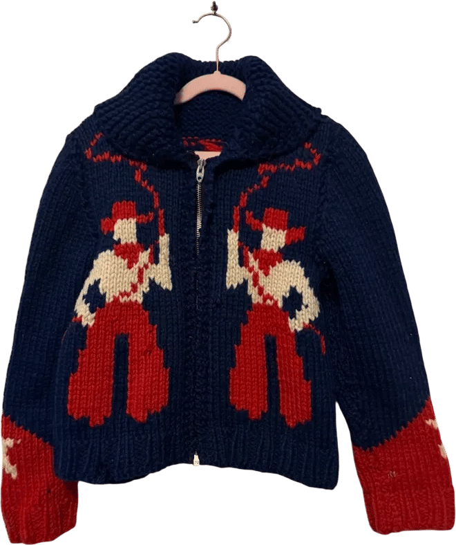 1950s Hand Knitted Cowichan Sweater