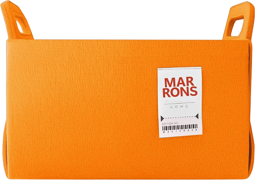 Marrons Orange Collapsible Storage Bin Medium