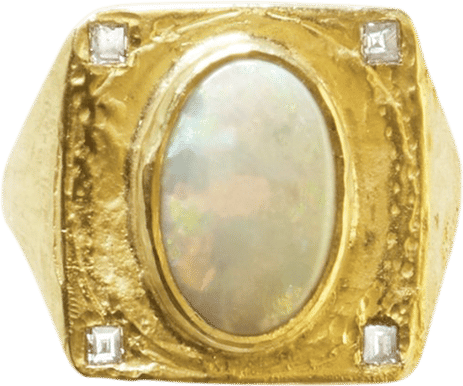Small Worlds Cairo Diamond Gold Ring